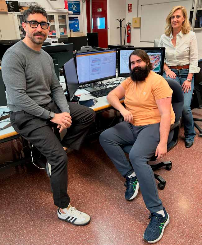 Equipo de la UMA que ha creado el sistema de inteligencia artificial para diseñar un patrullaje policial más efectivo.