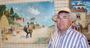 Ángel Alcántara presenta sus bodegones y paisajes en el Faro de Roquetas