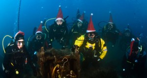 El club Crised se bajo el mar para celebrar la navidad