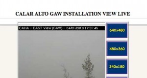 Una cámara web permite ver el tiempo de la Sierra de los Filabres en directo