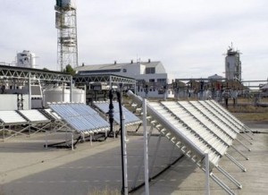 Sistema para la desconaminación de aguas que se estudia en el Master de Energía Solar. 