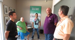 Discapacitados de Verdiblanca participan en un casting para 'Exodus'