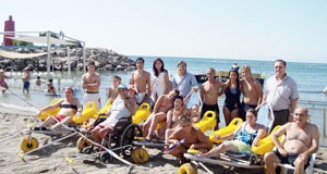 Playas para discapacitados en Roquetas de Mar