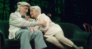 Héctor Alterio y Lola Herrera reciben al público de Roquetas 'En el estanque dorado'