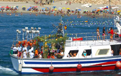 Flamenco y las piruetas de El Bicho en las Fiestas del Pescador