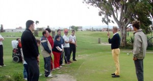 Discapacitados se inician en el golf con un torneo organizado por El Saliente