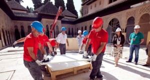 Cosentino aporta el mármol de la restauración del Patio de los Leones de Granada