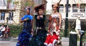 La moda flamenca de Zahínos mira los spaghetti western rodados en Tabernas